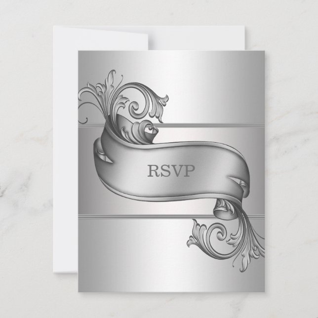 Silver RSVP OSA Kort (Framsida)