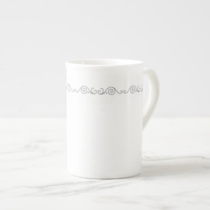Silver Rulla arbetsspecifikation Mugg Benporslin Mugg