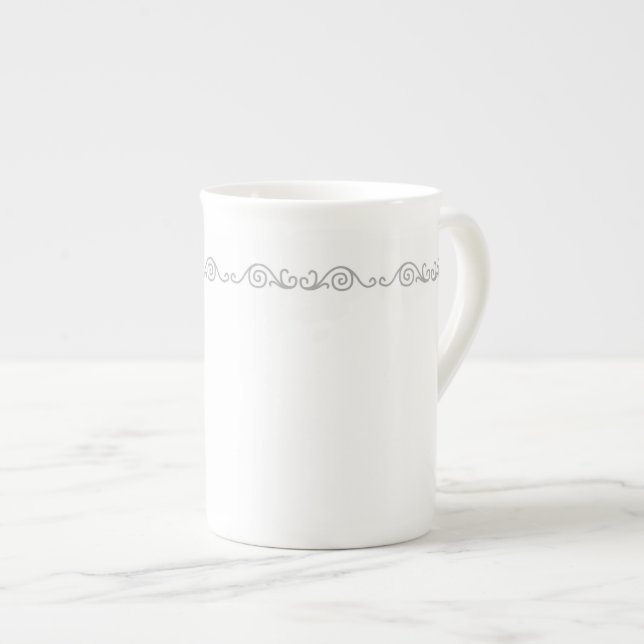 Silver Rulla arbetsspecifikation Mugg Benporslin Mugg (Framsida höger)