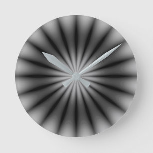 Silver Rund Klocka