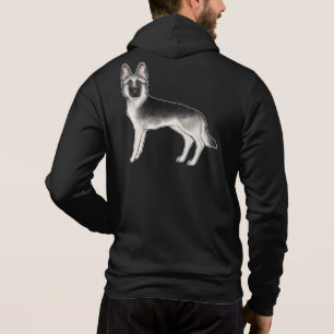 Silver Sable tysk schäferhund seriefigur GSD hund T Shirt