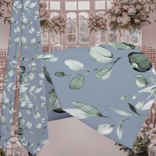 Silver Sage Eucalyptus Greenery Bröllop Dusty Blue Slips