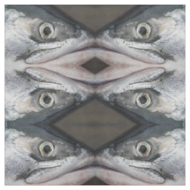 Silver Salmon Ansikte Tyg (Provkarta)