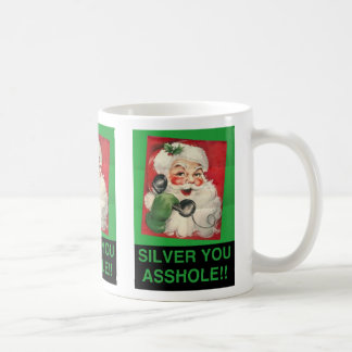 Silver Santa Kaffemugg