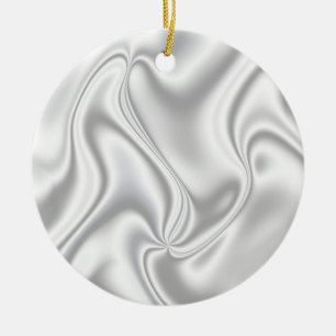 Silver Satin Julgransprydnad Keramik