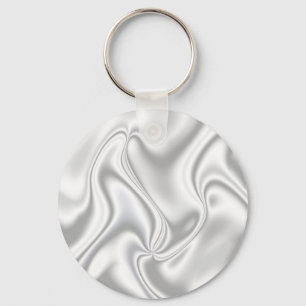 Silver Satin Nyckelring