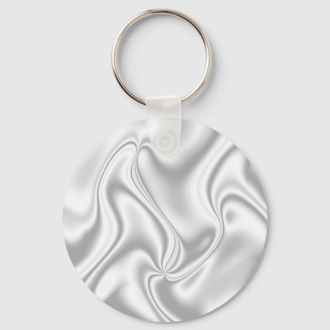 Silver Satin Nyckelring (Framsida)