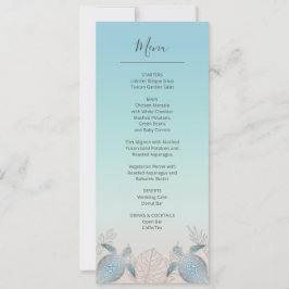 Silver Sea Turtles Beach Wedding Inbjudningar