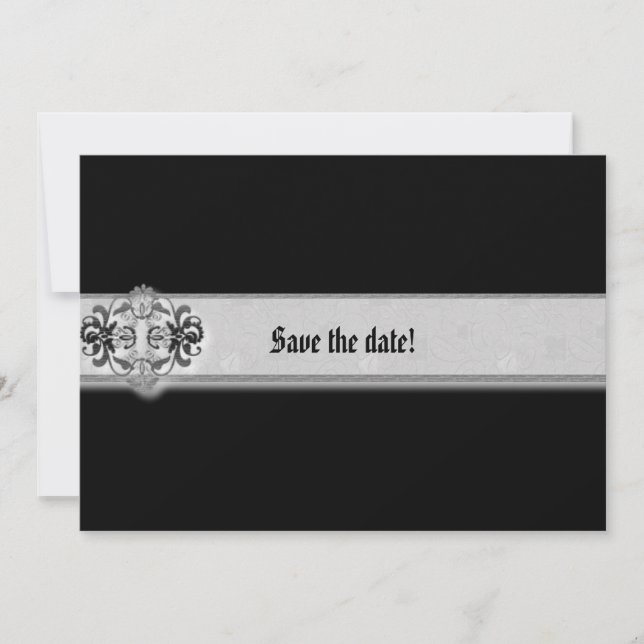 Silver Seal Ribbon Gothic Spara Datumet (Framsida)