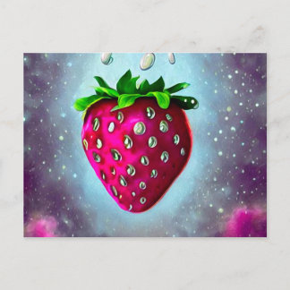 Silver Seed Strawberry Vykort