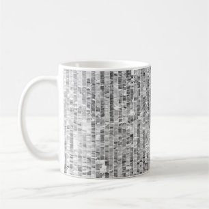 Silver-sekvenser, glamorös, sömlös bakgrund. kaffemugg