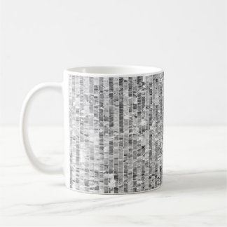 Silver-sekvenser, glamorös, sömlös bakgrund. kaffemugg