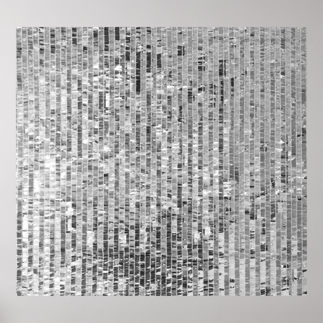 Silver-sekvenser, glamorös, sömlös bakgrund. poster (Framsidan)