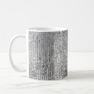 Silver-sekvenser sömlösa mönster kaffemugg