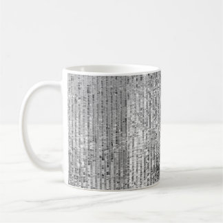 Silver-sekvenser sömlösa mönster kaffemugg