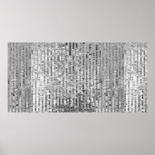 Silver-sekvenser sömlösa mönster poster