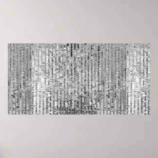 Silver-sekvenser sömlösa mönster poster