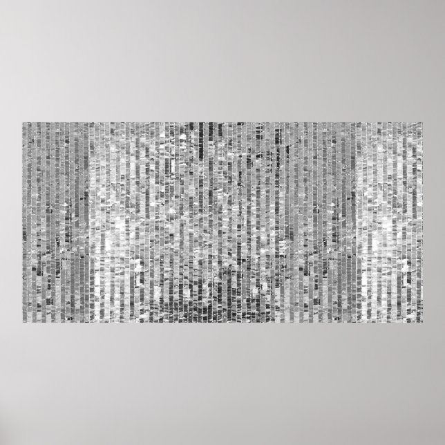 Silver-sekvenser sömlösa mönster poster (Framsidan)