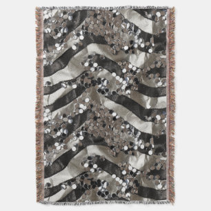 Silver Sequins brinnande man Filt