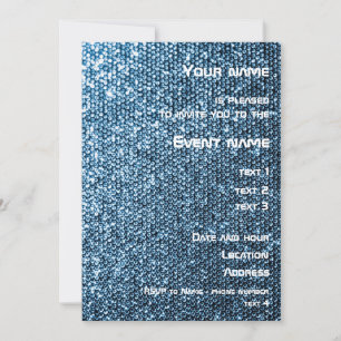 Silver Sequins Inbjudningar