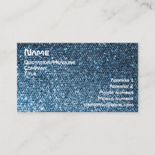 Silver Sequins Visitkort
