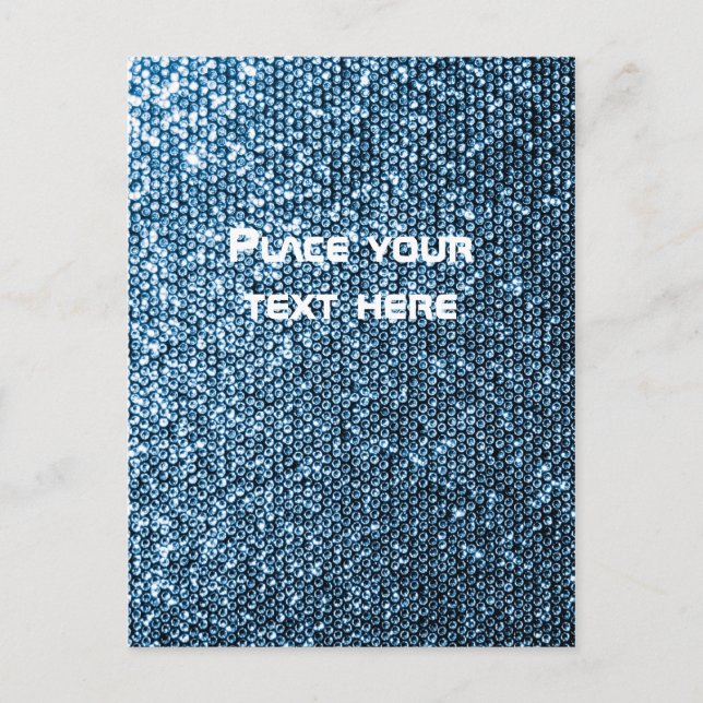 Silver Sequins Vykort (Framsida)