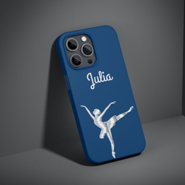 Silver ser ballerina ut i Midnight Blue Case-Mate iPhone Skal (Skapare uppladdad)