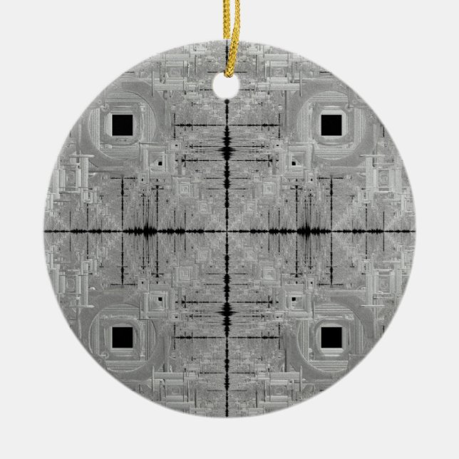 Silver Sergranat Ceramic Ornament (Framsidan)