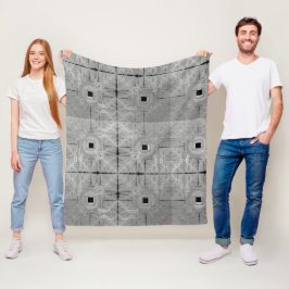 Silver Sergranat Fleece Blanket