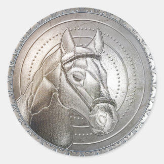Silver Shield 12 Runt Klistermärke