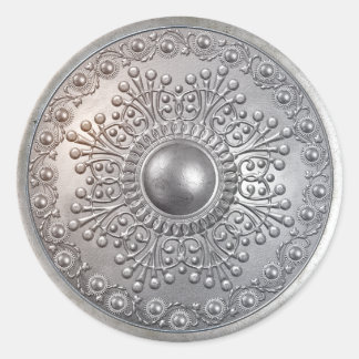 Silver Shield 8 Runt Klistermärke