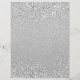Silver Shimmer Glitter-dammskrapbok Papper