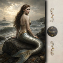 Silver Shore Siren Dekoupage