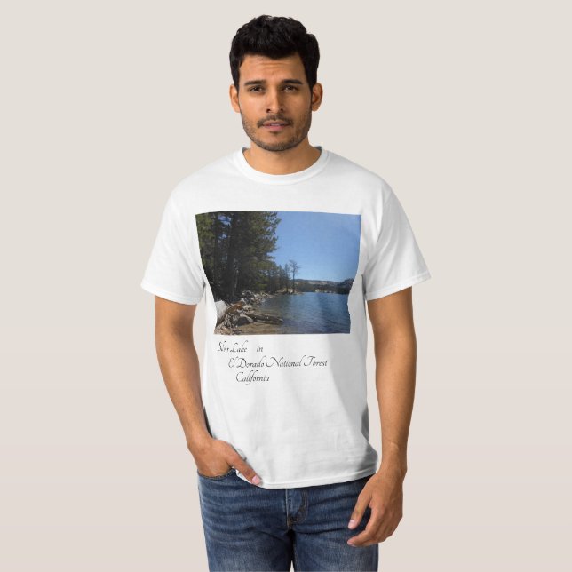 Silver Sjö i El Dorado Nationalskogen i Califo T Shirt (Hel framsida)