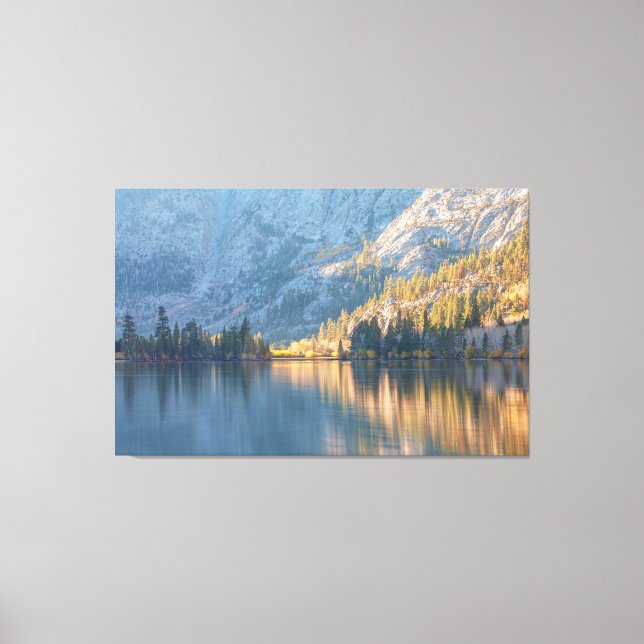 Silver Sjö morgon Canvastryck (Framsida)