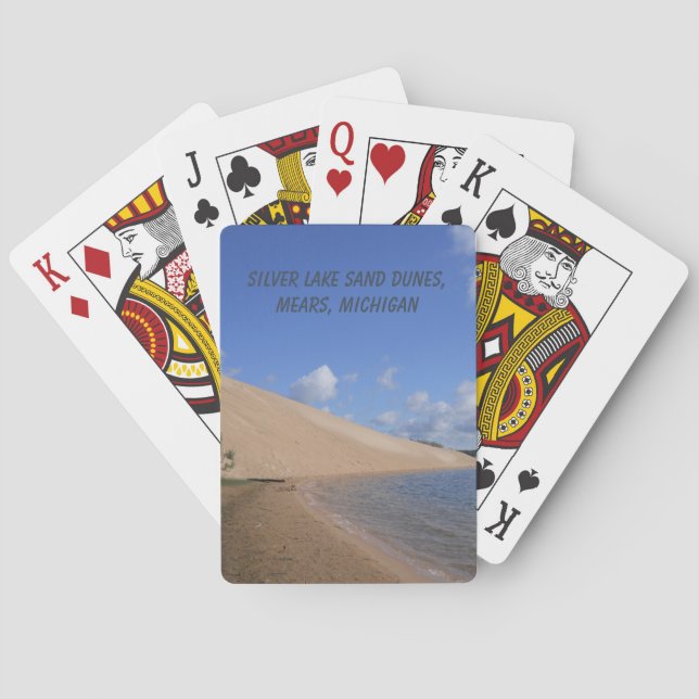 Silver Sjö Sand Dunes, Mears, Michigan Casinokort (Baksidan)