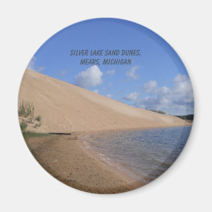 Silver Sjö Sand Dunes, Mears, Michigan Magnet