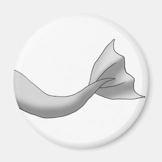 Silver Sjöjungfru Svan Magnet