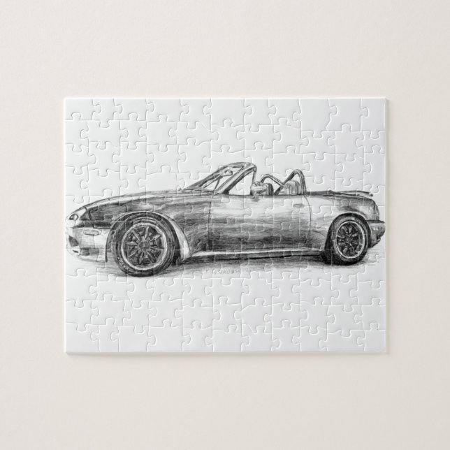 Silver skuggar MX5 Pussel (Horisontell)