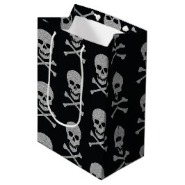 Silver Skull & Crossbone Halloween