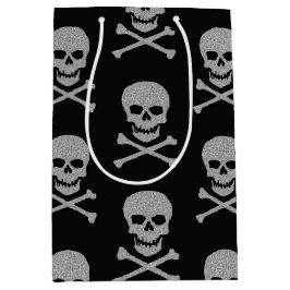 Silver Skull & Crossbone Halloween