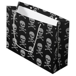 Silver Skull & Crossbone Halloween