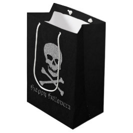 Silver Skull & Crossbone Halloween