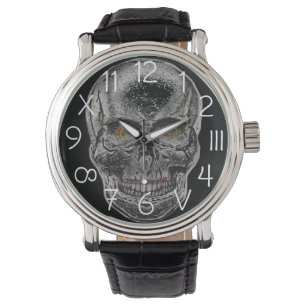 Silver Skull eWatch Watch Watch Armbandsur