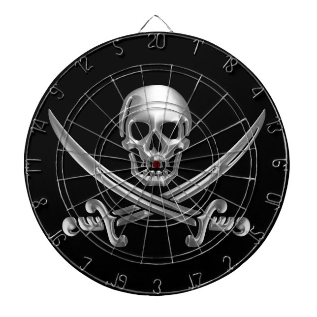 Silver Skull och korsade ord Piltavla (Framsidan)