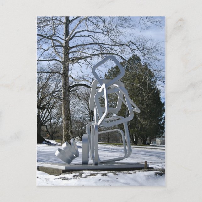 Silver skulptur i Mellon Park Vykort (Framsida)