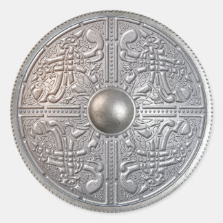 Silver skyddar 14 runt klistermärke