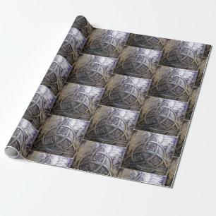 Silver skyddar medeltida Triquetra Presentpapper