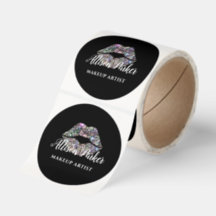 Silver SMINKARTIST Logotyp Kyss Namn