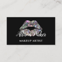 Silver SMINKARTIST Logotyp Kyss Namn
